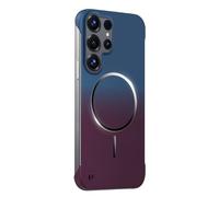 MFAOSHI Magnética Funda para Samsung Galaxy S26 Ultra/S26 +/S26, Delgado Senza Cornice Gradiente Carcasa Admite Carga Inalámbrica Caso,Azul,S26 Ultra