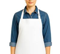 MFAZ Morefaz Ltd Delantal de cintura gruesa ajustable y 100 % algodón, 240 g/m3, cintura antisuciedad, color negro y blanco, con bolsillo para el hogar, cocina, restaurante, trabajo, camarera, chef,