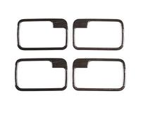 MFBGPVCVMM Cubre Negro ABS Estilo De Coche Manija De Puerta Interior Marco De Cuenco Pegatina Decorativa Autopartes Para Land Rover Para Discovery 3 2004-2009(Black wood grain)