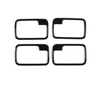 MFBGPVCVMM Cubre Negro ABS Estilo De Coche Manija De Puerta Interior Marco De Cuenco Pegatina Decorativa Autopartes Para Land Rover Para Discovery 3 2004-2009(Negro)