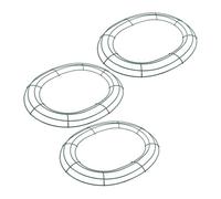 MFESFCS Aros Metalicos Manualidades 3Pcs Flower Wreath Iron Frame DIY Garland Wreath Making Supplies Metal Wire Garland Accessories