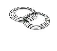 MFESFCS Aros Metalicos Manualidades 4pcs Wire Wreath Forms Metalr Decoration Wreath Frame Round Wire Wreath Making Hoop(Blue)