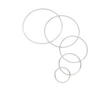 MFESFCS Aros Metalicos Manualidades 5-20PcsDream Catcher Circle Rings Craft 35-250mm Metal Rings For Dream Catchers Hoops Hanging DIY Connectors Accessories(45mm,20Pcs)