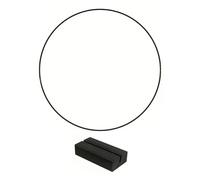 MFESFCS Aros Metalicos Manualidades 5pcs Wooden Base Wreath Iron Ring Iron Hoops 30cm Size Floral Hoop Centerpiece Gold Metal Golden Metal Wedding Flower Garland(Black)