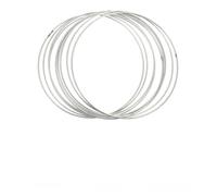 MFESFCS Aros Metalicos Manualidades 6PCS Metal Floral Hoop Centerpiece Silver Stand Wreath Macrame Rings Decorations DIY Wedding Party Table Dream Catcher Crafts(25cmX6)