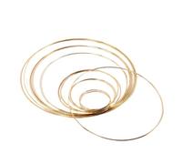 MFESFCS Aros Metalicos Manualidades 8pcs 10-40cm Metal Hoop Wreath Frame Wire Ring Flower Garland Holder Rings DIY Macrame Floral For Wedding Decoration Dream Catcher(B07)