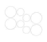 MFESFCS Aros Metalicos Manualidades 8Pcs Metal Rings Dream Catcher Hoops Macrame Crafts DIY Supplies Floral Wreath Hoops Wall Hanging Decoration Macrame Rings