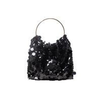 MFESFCS Bolsos De Embrague Florales Bolsos de lujo for mujer, bolso de lentejuelas, vestidos de fiesta for mujer, accesorios, artículos de boda elegantes(Black)