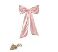 MFESFCS Lazo De Satén Grande 2-Pack Elegant 40-Inch Bows, Perfect for Home Decor Holiday Ornaments(Pink)