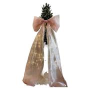 MFESFCS Lazo De Satén Grande Big Bow Tie Organza Bow Decors DIY Topper Outdoor Bowknot(Organza Pink)