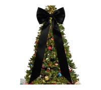 MFESFCS Lazo De Satén Grande Bows Satin 75 Inch Home Decor Giant Topper Bow For Wedding Birthday Living Room(Black)