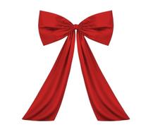 MFESFCS Lazo De Satén Grande Fashion Satin Ribbon Big Coquette Bow Hanging Large Giant Bowknot Bow Decoration Birthday Party(Red)