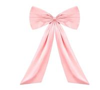 MFESFCS Lazo De Satén Grande Fashion Satin Ribbon Big Coquette Bow Hanging Large Giant Bowknot Bow Decoration Birthday Party(Pink)