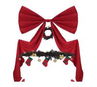 MFESFCS Lazo De Satén Grande Large Bow Theme Party Decoration Giant Bow 40 * 94 * 204cm Satin Ribbon Pink Bow Wedding Party Wall Hanging Decor(Color-01)