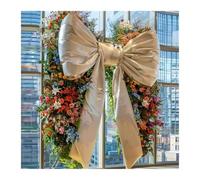 MFESFCS Lazo De Satén Grande Oversized Giant Bow Decor For Wedding Birthday Party Photo Props Shop Window Decor(E Champagne1.5mX2.2m)