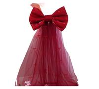 MFESFCS Lazo De Satén Grande Pink Iridescent Giant Bow Wall Backdrop Decor For Birthday Wedding Party Background Stage Setup Event Ribbon Decoration(H Organza,120cmx75cm 4m)