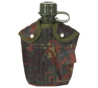 MFH 1L Cámping Cantina Tarea Pesada Bushcraft Cubrir Seguridad Flecktarn Camo