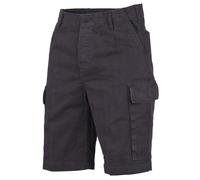 Bermudas MFH BW Hombre Trekking Outdoor Excursionismo Pesca Black Stonewashed