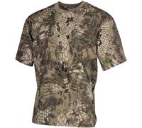Mfh Camuflaje Caza Algodón Superior Hombres Pesca Senderismo Ejército Camiseta S