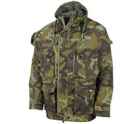 MFH Comando Chaqueta Capucha Hombres Parka Senderismo Smock M95 Czech Woodland