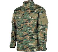 MFH Hombres Chaqueta de Campo ACU Ripstop Uniforme Combate Digital Woodland Camo