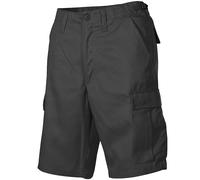 MFH Hombres Pantalón Cortos Bermudas US BDU Militar Combate Ejército Negra