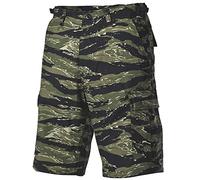 MFH Hombres Pantalón Cortos Bermudas US BDU Ripstop Negro