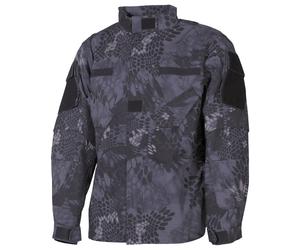 MFH Mission Combat Chaqueta ACU Ripstop Militar Uniforme Snake Black Camo