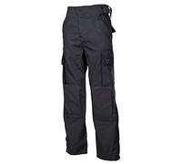 MFH Pantalones Hombre Comando Smock Ripstop Negro tamaño S