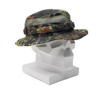 MFH - Sombrero militar táctico tipo militar tipo militar tipo militar para verano, camuflaje, con bucles, Flectarn, Talla única