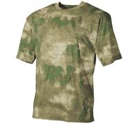 MFH T-Shirt Hombre Combate Táctico Ejército Trabajo 100% Algodón HDT Camo FG