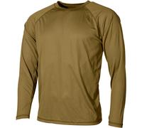 MFH US Actividad Camiseta Level I Gen III Hombre Largo Manga Coyote Tan