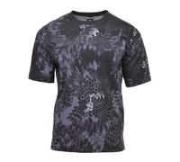 MFH US Army Camiseta Manga Corta Transpirable Snake Tarn Pattern Negro