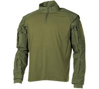 MFH US Camiseta Tactical Hombres Combate Caza Militares UBACS Airsoft OD Verde