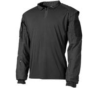 MFH US Hombres Camisa Táctica UBACS Policía Militar Seguridad Uniforme Negro