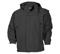 MFH US Softshell Chaqueta Level 5 Hombres Ejército Seguridad Combate Negro