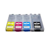 MFHgLKT Cartucho de Tinta Recargable VACÍO 600ml BK y 300ml C M Y Compatible con impresoras WF-C5790 WF-C5710 WF-C5290 WF-C5210