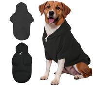 Mfiker Sudadera con capucha para perro con agujero para correa para perros grandes, otoño e invierno, ropa para perros grandes, abrigo para clima frío, sudadera con capucha para perros grandes y