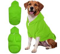 Mfiker Sudadera con capucha para perro con agujero para correa para perros grandes, otoño e invierno, ropa para perros grandes, abrigo para clima frío, sudadera con capucha para perros grandes y