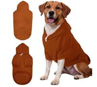 Mfiker Sudadera con capucha para perro con agujero para correa para perros grandes, ropa de otoño e invierno, abrigo para clima frío, sudadera con capucha para perros grandes y medianos (sudadera con