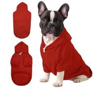 Mfiker Sudadera con capucha para perro pequeño para otoño e invierno, suéter para perro pequeño con agujero para correa y bolsillo, sudadera con capucha para niños y niñas, cachorros pequeños y