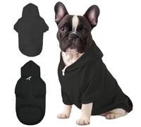 Mfiker Sudadera con capucha para perro pequeño para otoño e invierno, suéter para perro pequeño con agujero para correa y bolsillo, sudadera con capucha para niños y niñas, cachorros pequeños y