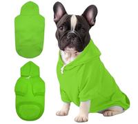 Mfiker Sudadera con capucha para perro pequeño para otoño e invierno, suéter para perro pequeño con agujero para correa y bolsillo, sudadera con capucha para niños y niñas, cachorros pequeños y