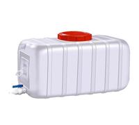 MFLCBK Bidon Agua con Grifo Tanque Agua Cubo de Agua Senderismo Camping Picnic Travel BBQ Bidon Recipiente de Almacenamiento de Agua Horizontal de Plástico Grueso (35/L)