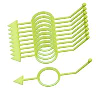 MFMEXUL 10x Ayuda de Entrenamiento para Billar, Accesorios para Niños Mejora Tus Habilidades en El Billar Alto Rendimiento con Guía Visual Equipo Deportivo, Amarillo