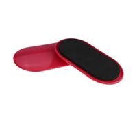 MFMEXUL 2 Discos Deslizantes Ovalados de PP Y EVA para Entrenamiento Físico, Accesorios de Ejercicio para Hombres, Mujeres Y Adultos en El Gimnasio, Rojo