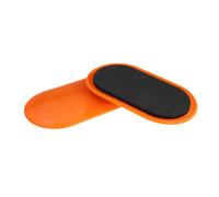 MFMEXUL 2 Discos Deslizantes Ovalados de PP Y EVA para Entrenamiento Físico, Accesorios de Ejercicio para Hombres, Mujeres Y Adultos en El Gimnasio, Naranja