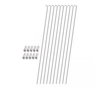 MFMEXUL 2X 10 Radios de Acero Inoxidable de 2 Mm con Tapas en Los Extremos para Bicicletas de Montaña Y de Carretera: Repuesto, Equilibrado, Estabilidad