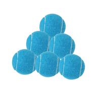 MFMEXUL 6 Pelotas de Tenis para Ejercicio Y Práctica. Material: Caucho, Fieltro Suave, Gran Durabilidad. Adecuadas para Sesiones de Entrenamiento, Azul