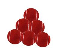 MFMEXUL 6 Pelotas de Tenis para Ejercicio Y Práctica. Material: Caucho, Fieltro Suave, Gran Durabilidad. Adecuadas para Sesiones de Entrenamiento, Rojo